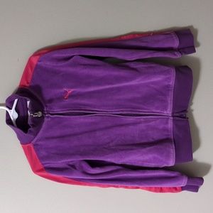 Puma Velour Jacket - Purple - Size 6